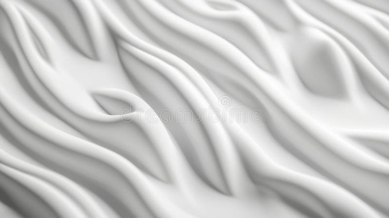A white, textured surface with a wave-like pattern. stock image