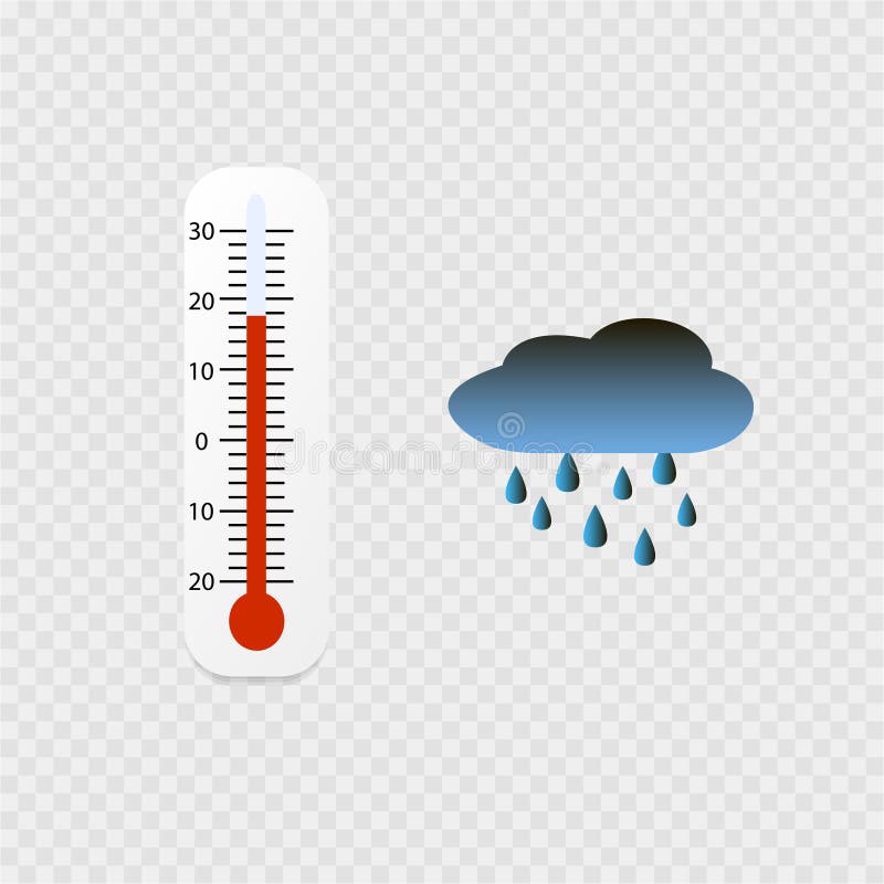 Thermometer For Measuring Air Temperature White Background Stock  Illustration - Download Image Now - iStock