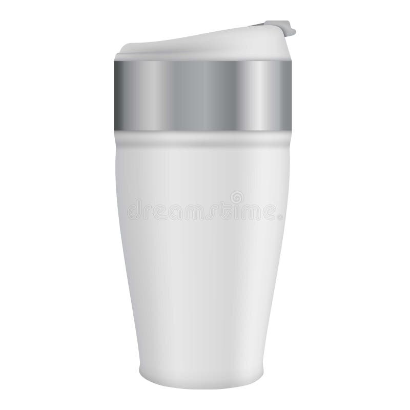 Download White Thermos Mug Mockup, Realistic Style Stock Vector ...