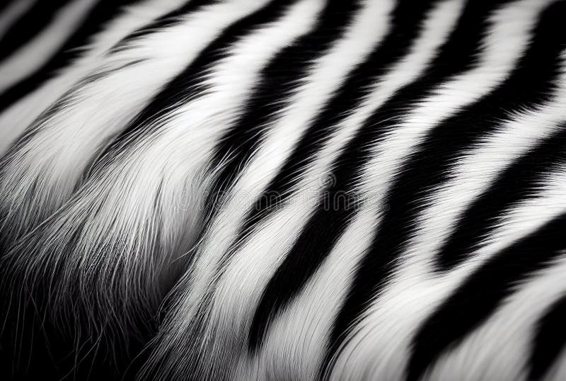 White Tiger Fur Texture, Striped Background, Generative Ai Illustration vector illustration