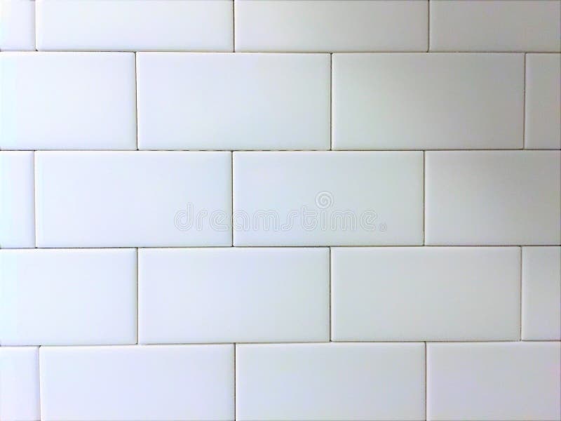 White Tile Backsplash Subway Pattern