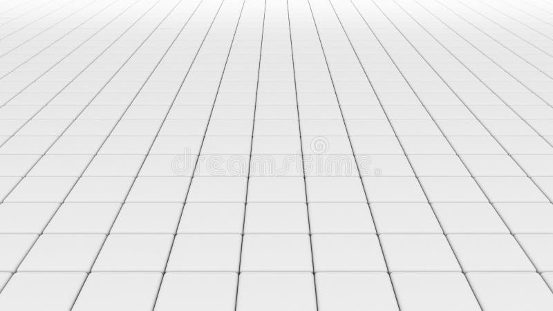 White Tile Flooring Architecture Pattern Texture Background 3d