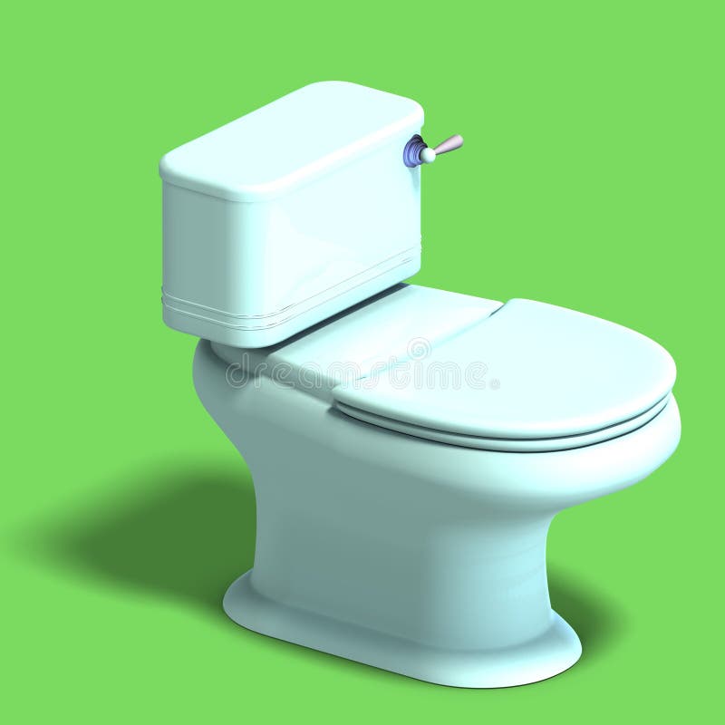 White toilet