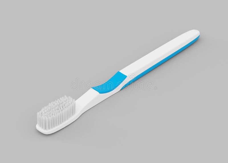 Download White Toothbrush On Grey Background Mockup Template 3d Render Stock Illustration Illustration Of Purge Object 132766632