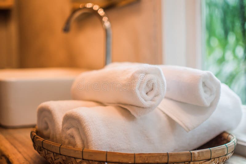 White towels stock photo White towels stock photo