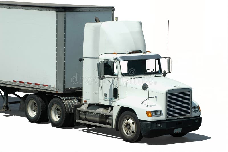 Big White Truck stock photo. Image of shipment, horizontal 2126414