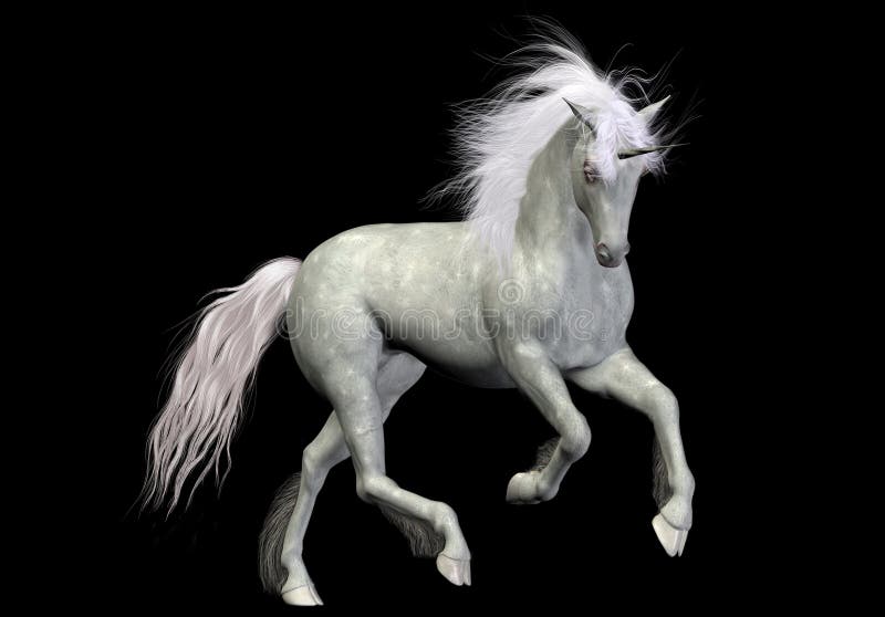White unicorn stock illustration. Illustration of horn 18624787
