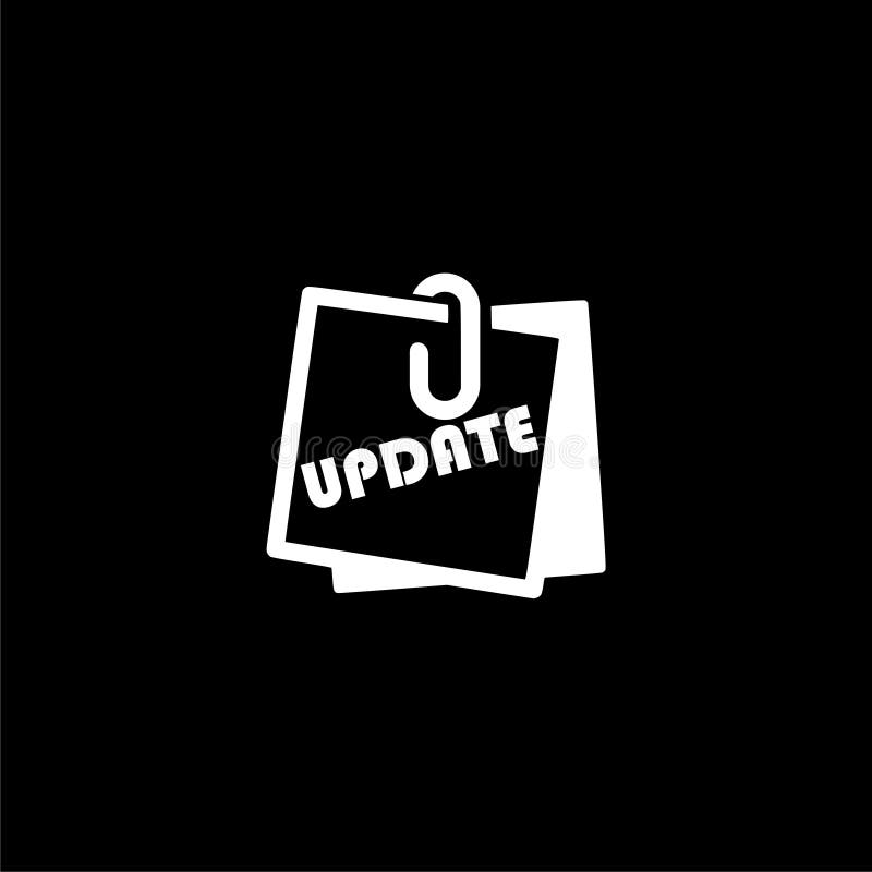 Update, Update Software Icon or Logo on Dark Background Stock Vector -  Illustration of online, text: 134042639