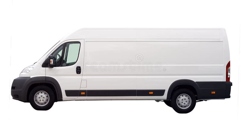 White van isolated