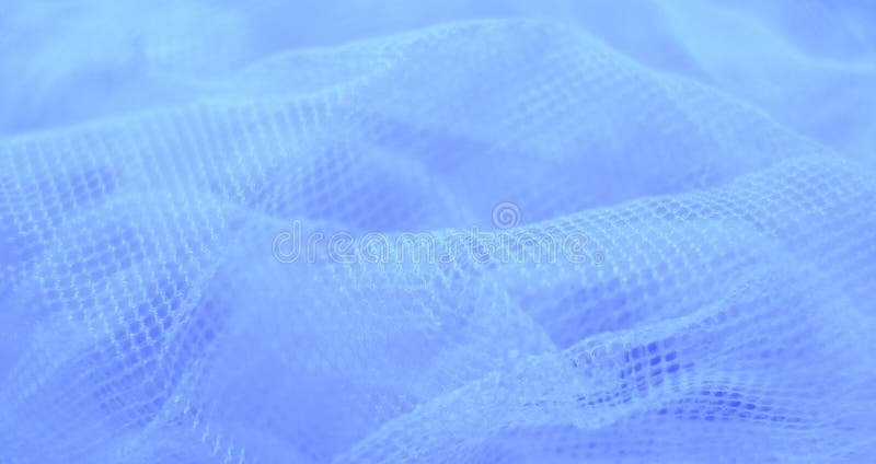 White veil on blue