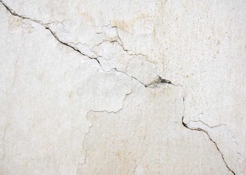 White wall with cracks