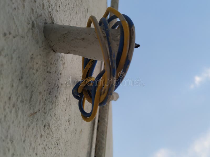 Used Electrical Power Cables in the Landfill for Recyclable Mate Stock