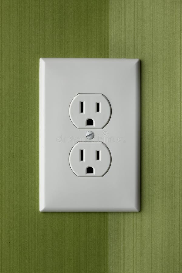 White wall outlet stock photo. Image of power, cover 10895870