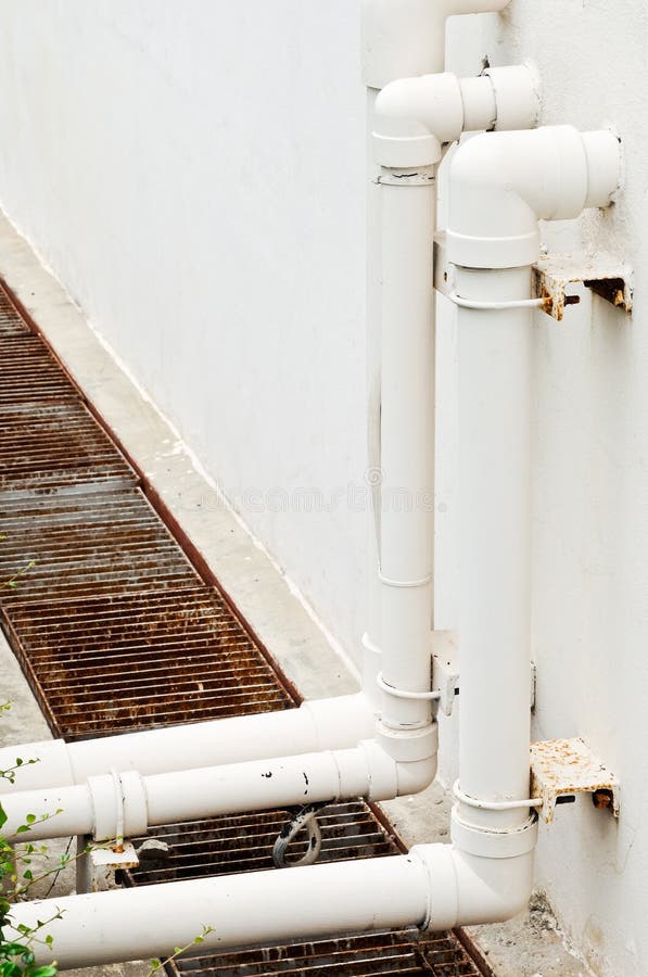 White water pipe stock photo. Image of architecture, background 20581722