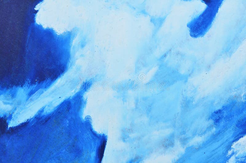 Blue, Dark Blue and White Watercolor Paint on Canvas. Stock Illustration -  Illustration of paint, splash: 116604691