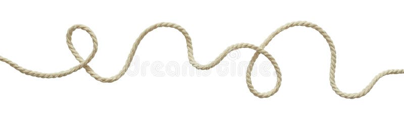 White wavy rope stock image White wavy rope stock image