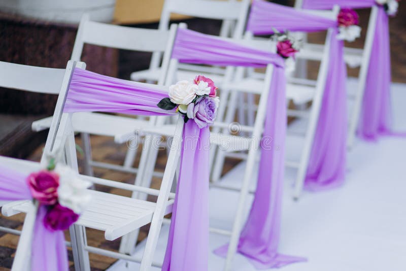 White wedding chairs stock image. Image of interior 143717563