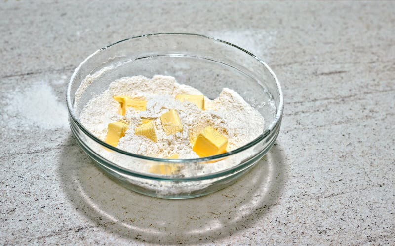 White Wheat Flour and Butter Stock Photo Image of bread, cake 84875090