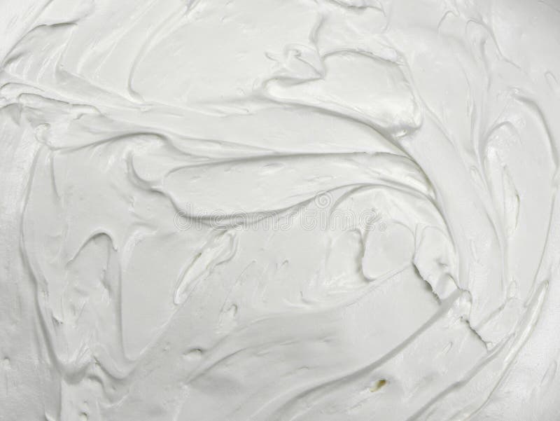 White Whipped Texture. Latte Foam, Whipping Cream, Stock Photo Image