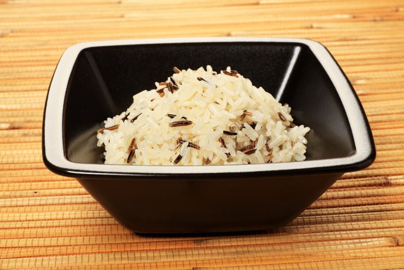 White and wild rice stock image. Image of cooked, indian 15200131