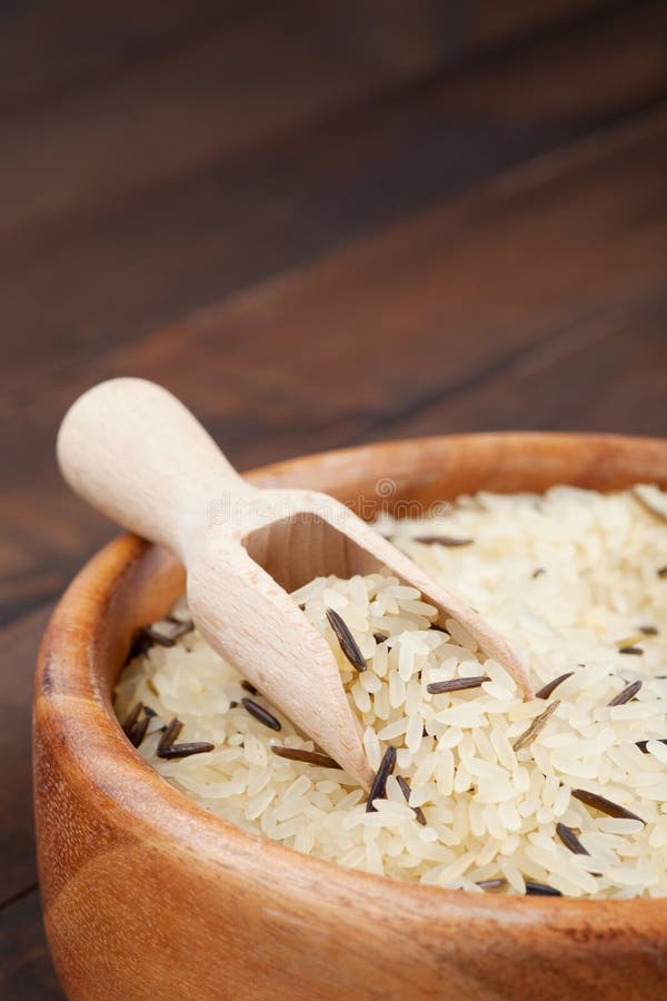 White and wild rice stock photo. Image of basmati, black 4888440