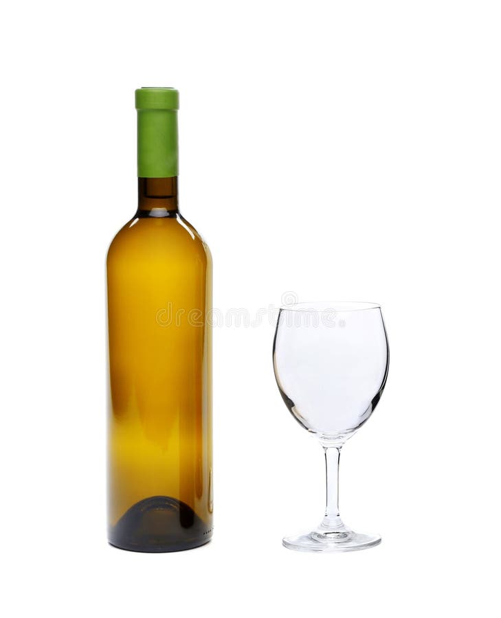 White Wine Bottle and Glass Stock Photo Image of gourmet, celebrate