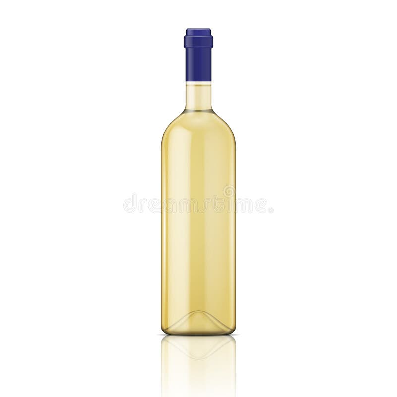 White wine bottle. royalty free illustration