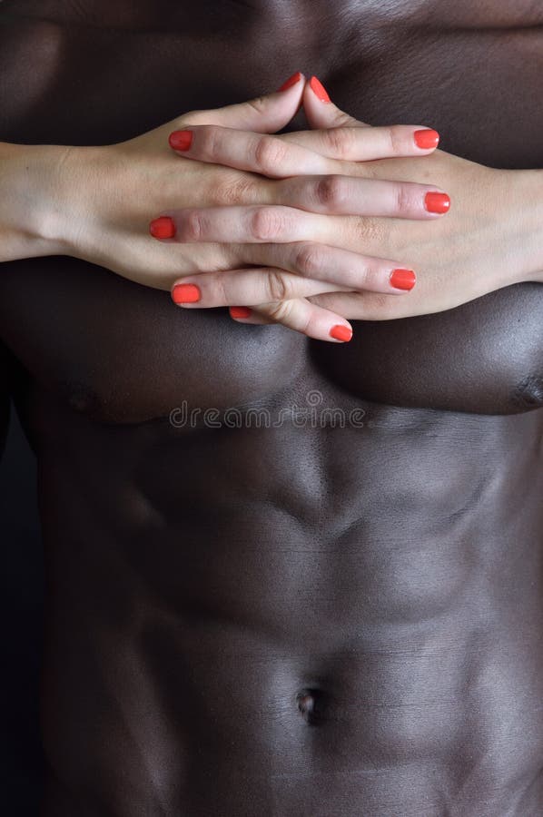 404 Woman Touch Man Muscle Stock Photos