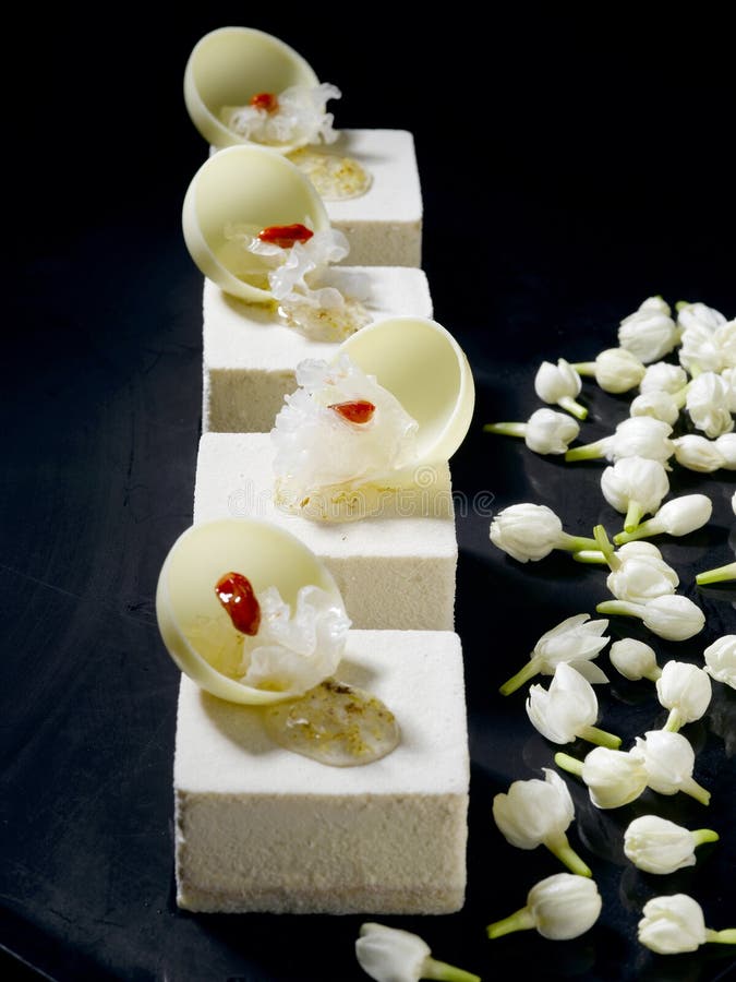 White Woodear Mushroom with Jasmine Stock Photo Image of mackerel