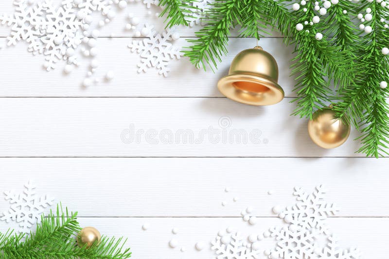 New Year Christmas Gold Leaves Decorations Stock Photo 1546601378