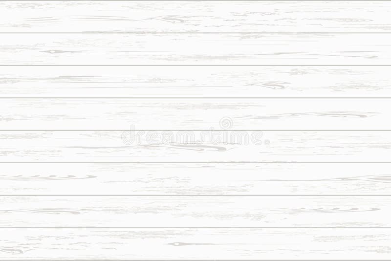 White Wood Plank Texture for Background. Vector Stock Vector
