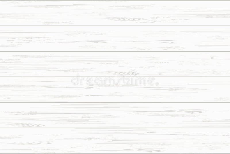 White Wood Plank Texture for Background. Vector Stock Vector