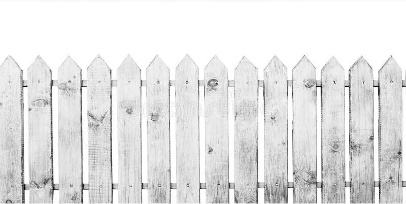 White wooden fence