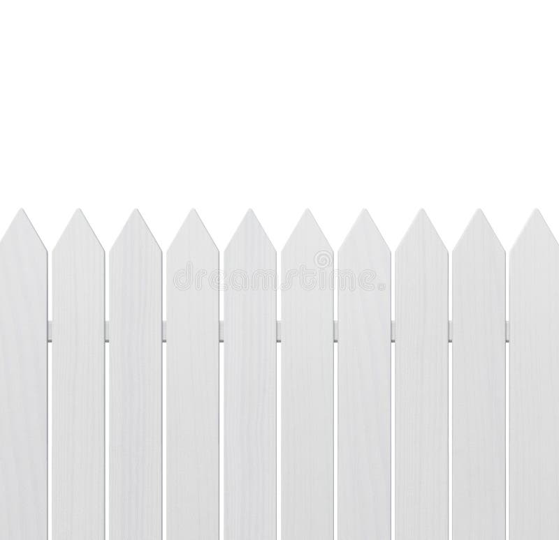 White wooden fence