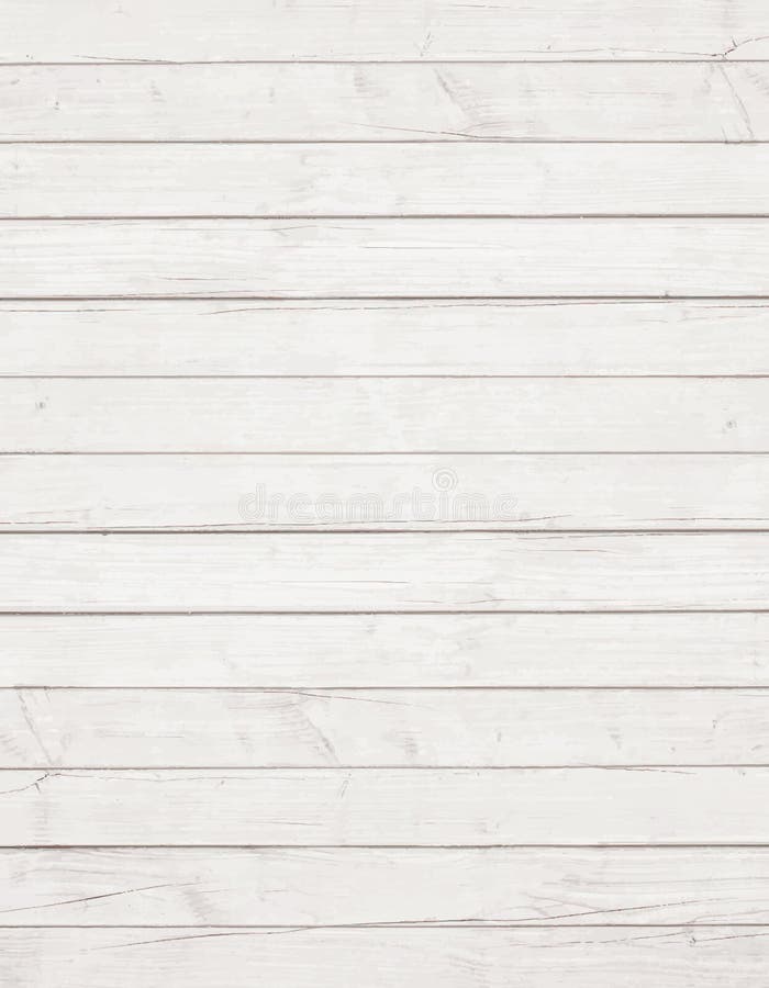 White wooden wall, table, floor surface. Light vector wood texture.