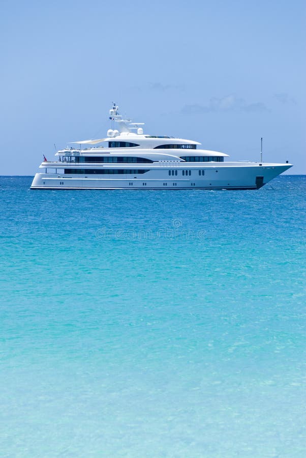 White Yacht on the Ocean