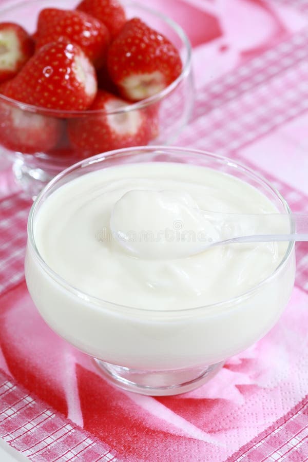 White yogurt stock photo. Image of ingredient, diet, white 695812