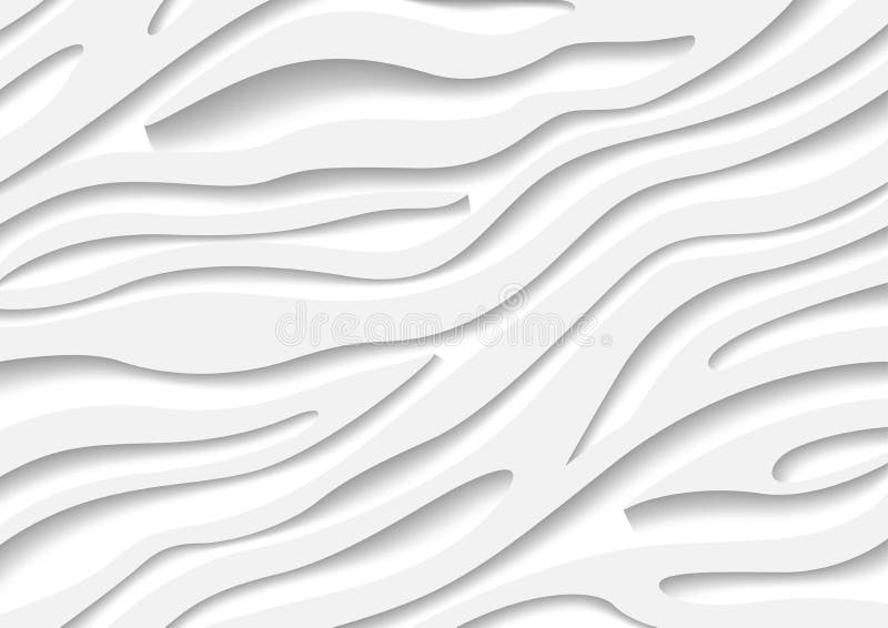 White Zebra Pattern with Three-dimensional Effect