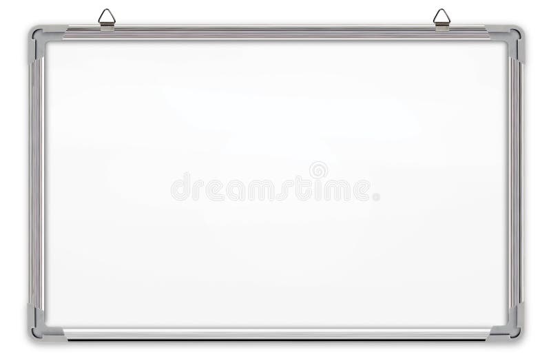 Whiteboard Isolated on White Background Stock Illustration