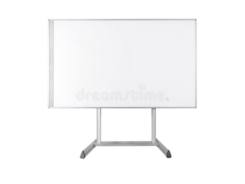Whiteboard Isolated on White Stock Image Image of office, space 124781327