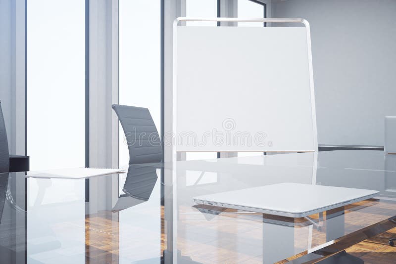 Download Whiteboard In Meeting Room Closeup Stock Illustration - Illustration of estate, mock: 91880533