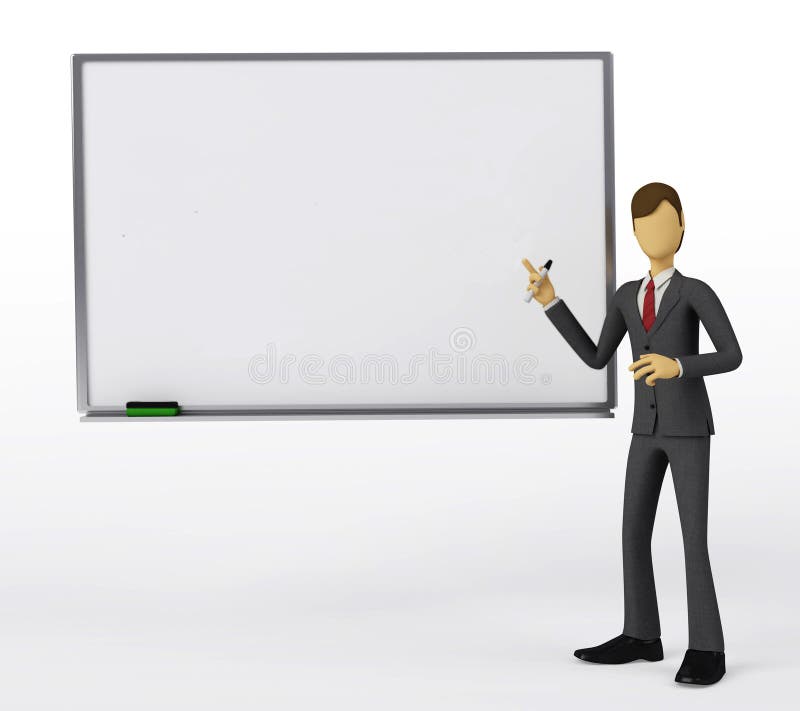 Whiteboard Presentation stock illustration. Illustration of corporate 12836186