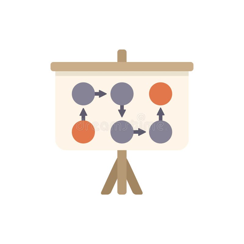 Whiteboard showing algorithm for machine learning process royalty free illustration