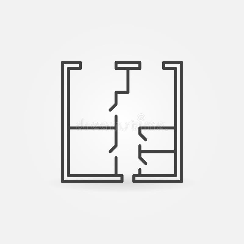 Whiteprint concept vector icon royalty free illustration