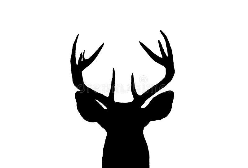 Whitetail Deer Buck Silhouette