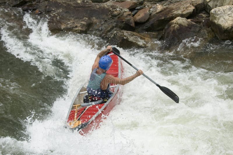 Whitewater Canoeist