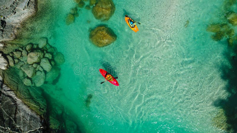 Whitewater Rafting op de Smaragdgroene wateren van Soca-rivier, Slovenië
