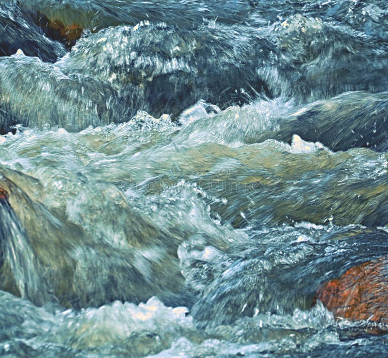 Whitewater rapids river