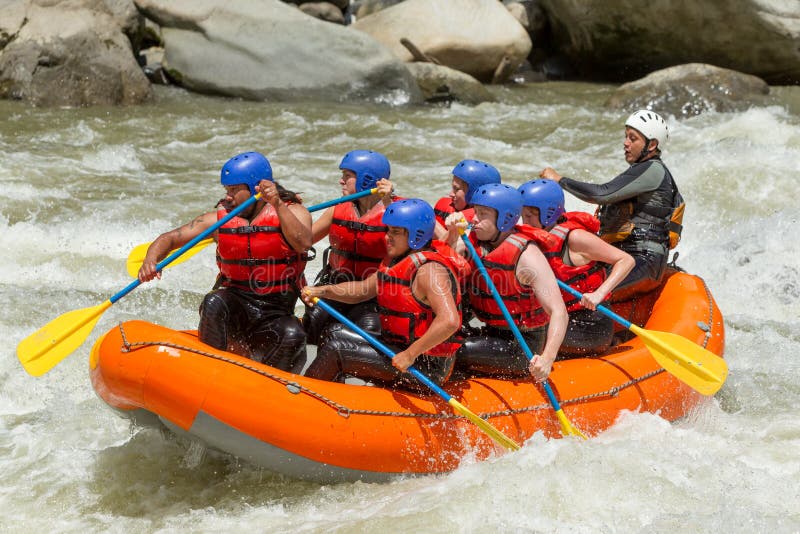 Whitewaterrivier Rafting stock foto's Whitewaterrivier Rafting stock foto's
