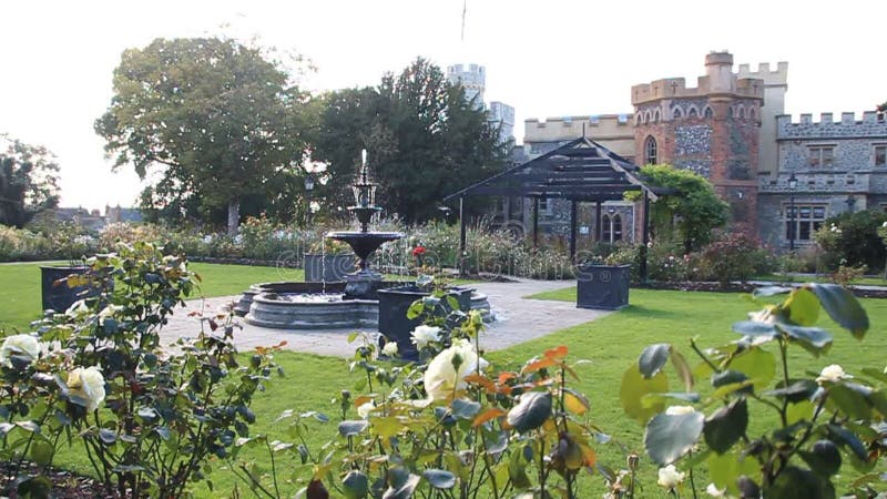 Whitstable castle grounds and fountain